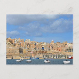 Valletta Harbour, Malta Briefkaart