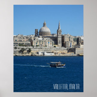 Valletta Malta Landschap Vakantie Souvenir Poster