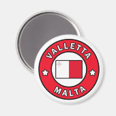 Valletta Malta Magneet (Voorkant / Achterkant)