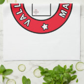 Valletta Malta Theedoek (Gevouwen)