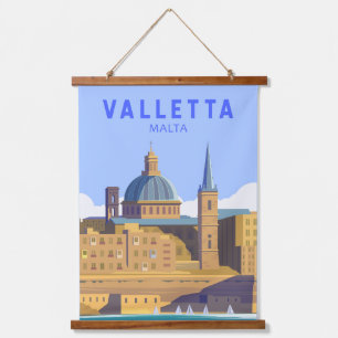 Valletta Malta Travel  Art Hangend Wandkleed