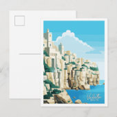 Valletta Malta Travel  illustratie Briefkaart (Voorkant / Achterkant)