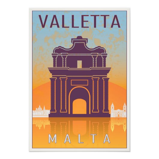 Valletta Vintage poster (Devant)