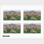 Valley and Rock Formations in Roxborough Rechthoekige Sticker (Vel)