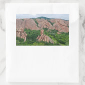 Valley and Rock Formations in Roxborough Rechthoekige Sticker (Tas)