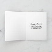 Valley and Waterfall Kijk Birthday Card Kaart (Binnen)