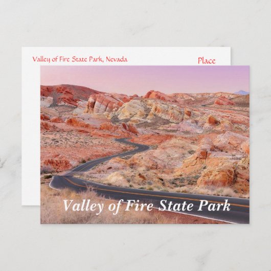 Valley Fire State Park, Nevada Carte postale (Devant / Derrière)