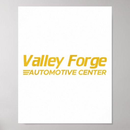 Valley Forge Automotive  Poster (Voorkant)