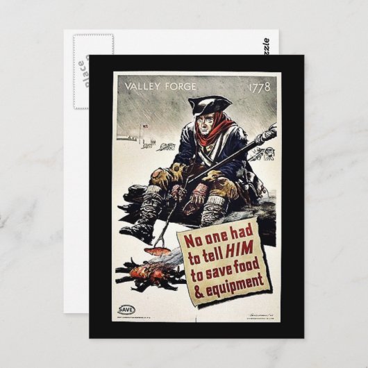 Valley Forge Briefkaart (Voorkant / Achterkant)