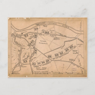Valley Forge Encampment Map (Dec. 1777-juni 1778) Briefkaart