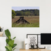 Valley Forge, PA Log Cabin Poster (Thuiskantoor)