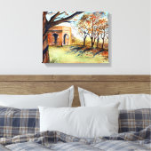 Valley Garden Harrogate van Farida Greenfield Canvas Afdruk (Insitu (Slaapkamer))