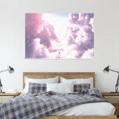 Valley in Clouds Canvas Print (Insitu (Slaapkamer))