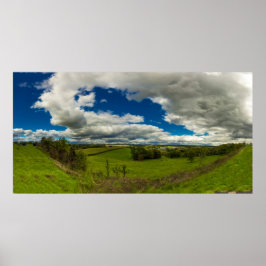 Valley in Walnut Creek, Ohio in Summer Poster