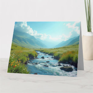 Valley Natuur Buitenlandschap Rustige Vreedzame Ku Kaart
