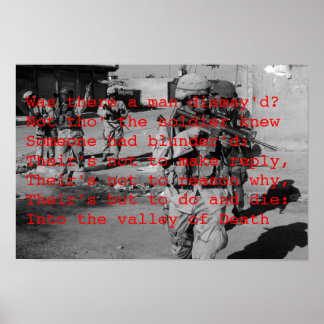 Valley of Death in Irak Poster