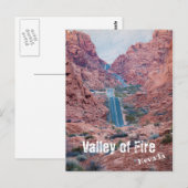 Valley of Fire Drive Briefkaart (Voorkant / Achterkant)