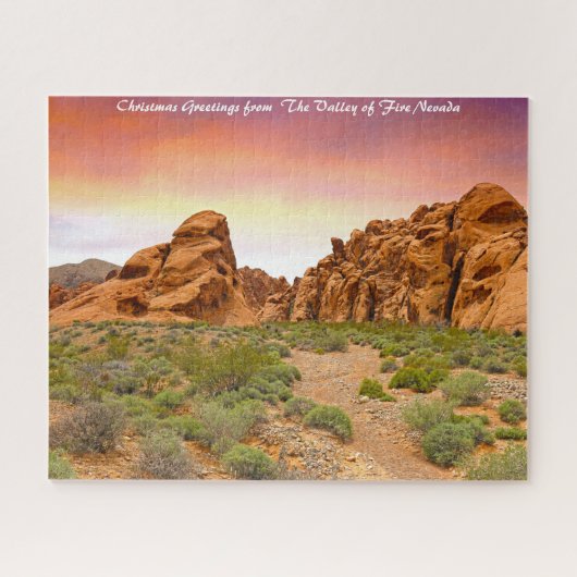 Valley of Fire Nevada. kerstcadeautjes Legpuzzel (Horizontaal)