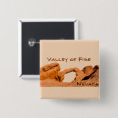 Valley of Fire Nevada USA Vierkante Button 5,1 Cm (Voorkant /achterkant)