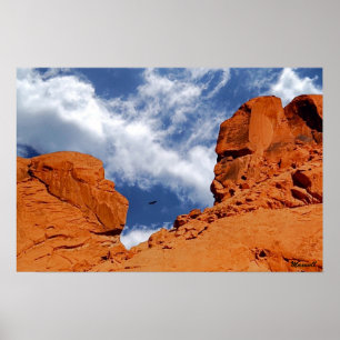 Valley of Fire Poster Print, "Hij zei, ze zei"