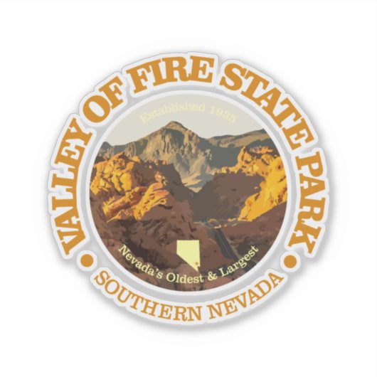 Valley of Fire SP Sticker (Voorkant)