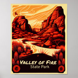 Valley of Fire State Park  kunst Poster