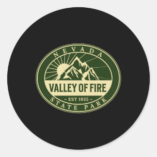 Valley of Fire State Park Nevada Natuur Wandeling Ronde Sticker