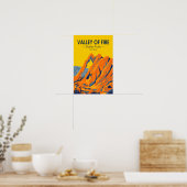 Valley of Fire State Park Nevada Vintage Poster (Keuken)