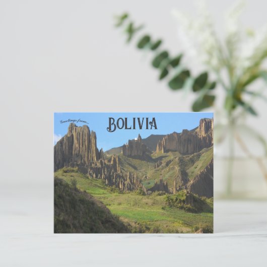 Valley of the Souls Bolivia-Briefkaart Briefkaart (Staand voorkant)
