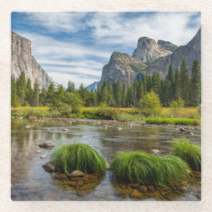 Valley Uitzicht in het Nationaal Park Yosemite Glazen Onderzetter