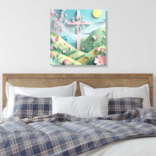 Valley with the Cross Art Print (Insitu (Slaapkamer))