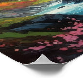 Valley's Whispers, Kleine waterval Poster (Hoek)