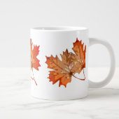 Valling Maple bladeren voor herfst thuisdecor koff Extra Grote Beker (Rechts)