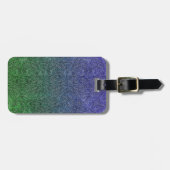 Valln Forest Nightfall Glitter Gradient Bagagelabel (Voorkant horizontaal)