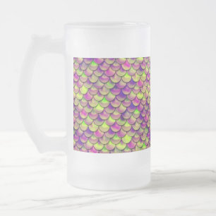 Valln Paarse en groene weegschalen Matglas Bierpul
