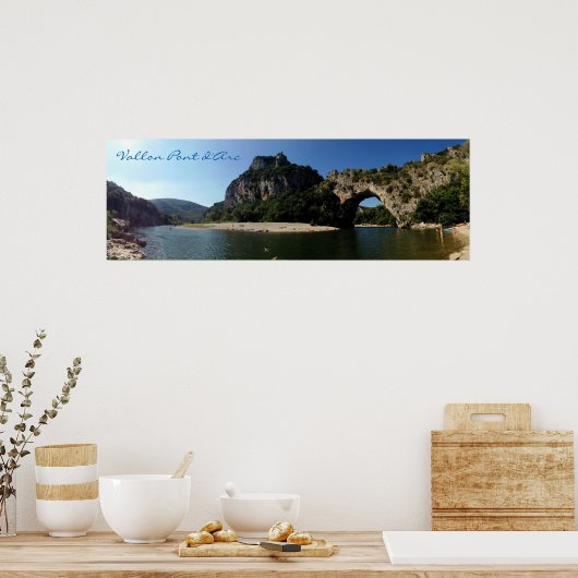 Vallon Pont D'Arc - Panorama Poster (Keuken)