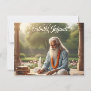 Valmiki jayanti viering briefkaart