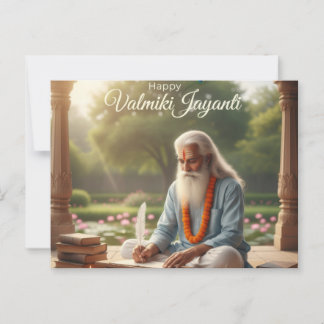 Valmiki jayanti viering briefkaart