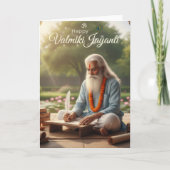 Valmiki jayanti viering kaart (Voorkant)
