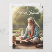 Valmiki jayanti viering kaart (Voorkant)