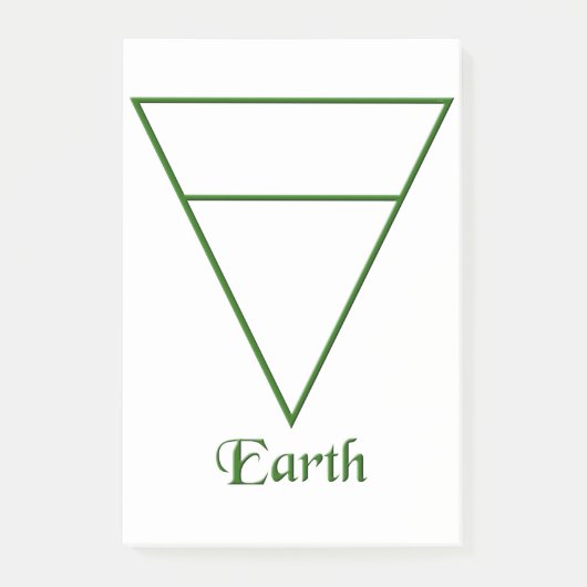 Valn Pagan Earth Element Symbol Post-it® Notes (Voorkant)