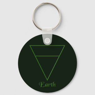 Valn Pagan Earth Element Symbol Sleutelhanger