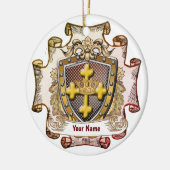 Valor Family Crest Achternaam ornament (Links)