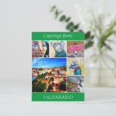 valparaíso greetings briefkaart (Staand voorkant)
