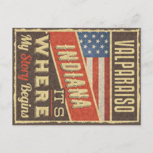 Valparaiso Indiana Briefkaart