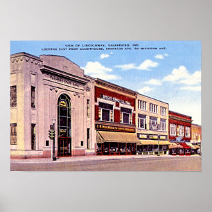 Valparaiso, Indiana East van Courthouse Poster