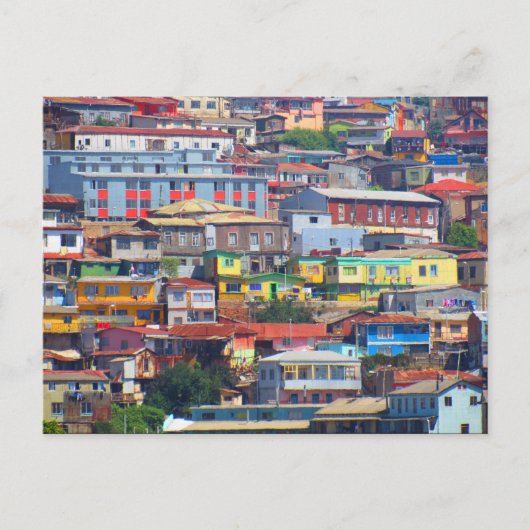 valparaíso - stadskleuren briefkaart (Voorkant)