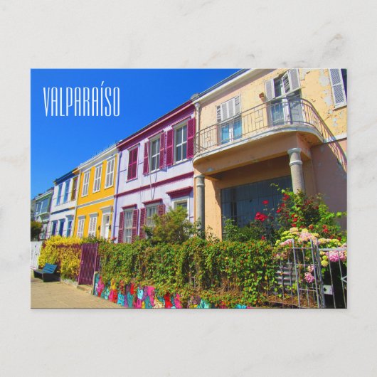 valparaíso street briefkaart (Voorkant)