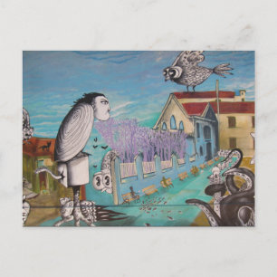 valparaíso surrealistische kunst briefkaart