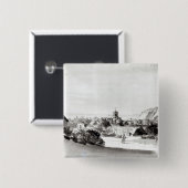 Valparaiso Vierkante Button 5,1 Cm (Voorkant /achterkant)